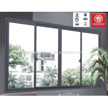 Ventanas de vidrio correderas horizontales con marco de aleación de aluminio proveedor Guangzhou